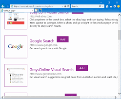 Set Google As Default Search Engine In Internet Explorer 11