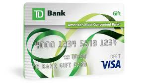visa gift card information td bank