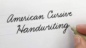 american cursive handwriting for