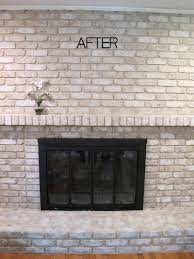 how to paint a brick fireplace with