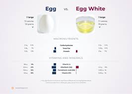 nutrition comparison egg white vs egg