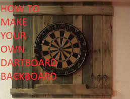 how to make a dartboard backboard the