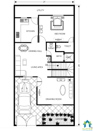 25x60 1bhk Vastu North Facing House