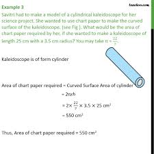 Example 3 Savitri Had To Make A Model Of A Cylindrical