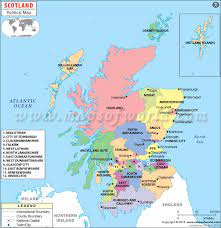 scotland map europe
