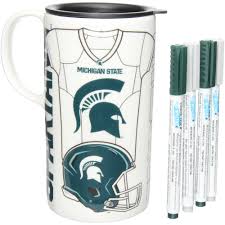 Two different mounting options are available. Michigan State Spartans Just Add Color Tall Boy Mug
