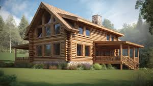 Mountain Chalet Log Home Plans