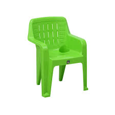 Full Plastic Conical Baby Chair Green