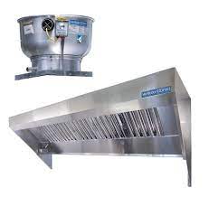 mobile kitchen hood system with exhaust fan