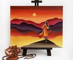 Buddhist Monk Painting Buddha Original