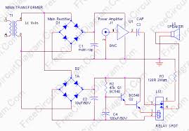 The circuit diagram is not very clear for the connection below, see the sample diagram about the amp, dc protection connection. Speaker Protector Don T Connect Your Speaker Before The Amplifier Is Powered Electronic Circuit Diagram