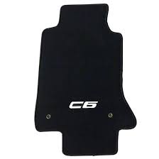 corvette nylon floor mats with c6 logo