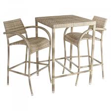 Ocean Pearl Table Set With 2 Stools