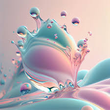 water drop soft color abstract wallpaper