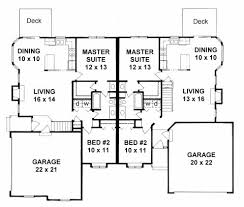 Plan 1944 2 Bedroom Ranch Duplex