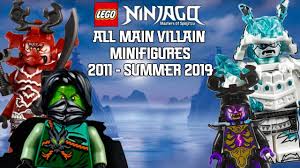 Ninjago Masters of Spinjitzu: All Main Villain Minifigures (2011 - Summer  2019) - YouTube