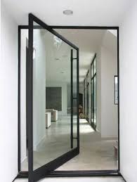 Swing Plain Modern Glass Door For Office