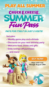 Maybe you would like to learn more about one of these? Summer Fun Pass Chuck E Cheese