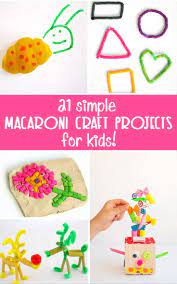 21 simple macaroni crafts for kids