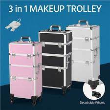 professional rolling makeup train case