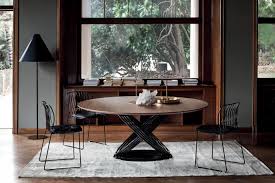 Fusion Round Dining Table By Bontempi