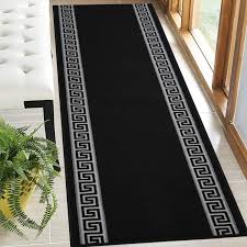 custom size runner rug meander greek
