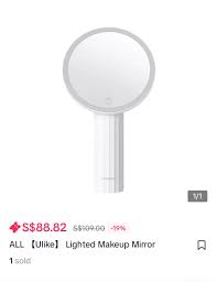 ulike lighted makeup mirror beauty