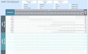 Monthly Employee Schedule Template Work Excel Weekly Word And Doc