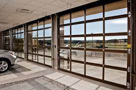 commercial aluminum glass garage door