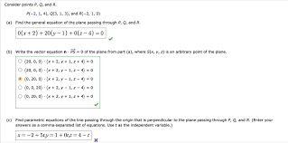Find The General Equation Of The Plane