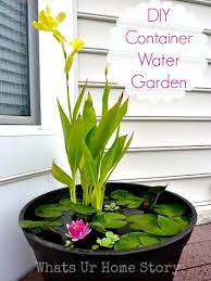 mini water gardens on your deck