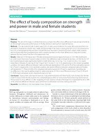 body composition on strength and power