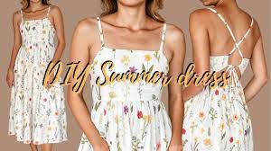 diy summer dress simple open back