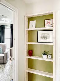 diy floating bookcase free plans