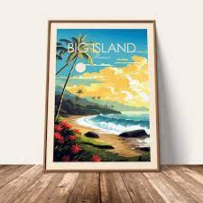 Big Island Hawaii Travel Print Wall Art