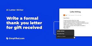 write formal thank you letter for gift