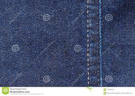 Blue Classic Stitched Denim Fabric Texture Of Linen Cloth