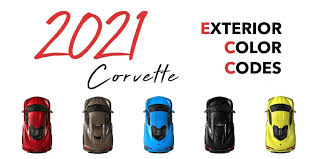 2021 corvette exterior color codes