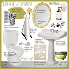 Basement Half Bathroom Design Board