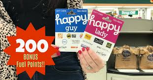 You can use your happy guy gift card at the home depot, buffalo wild wings, burger king, dell, mccormick & schmick's, lord & taylor and autozone. 200 Bonus Fuel Points On Happy Choice Gift Cards At Kroger Kroger Krazy