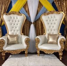 gold tiffany throne chair gold al
