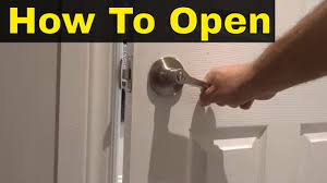 How To Open A Locked Bathroom Or Bedroom Door-Easy And Fast Method - YouTube