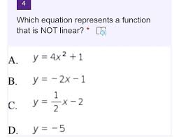 Which Equation Represents A Function