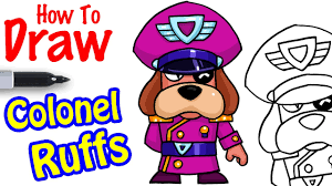 Alpha version of null's brawl server with new brawlers byron, edgar and. How To Draw Colonel Ruffs Brawl Stars Youtube