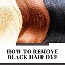 how to remove black hair dye bellatory