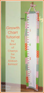 How To Make A Growth Chart Out Of Fabric And Ribbon No