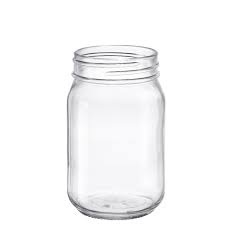 16oz Mason Glass Short Mayo Jar
