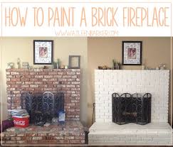 How To Paint A Brick Fireplace Aileen