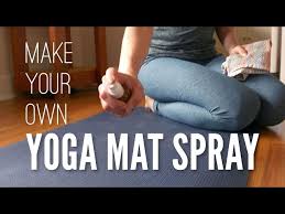 homemade yoga mat spray tutorial