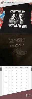 Hot Topic Supernatural Xl Junior Size Shirt Supernatural
